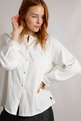 Donna Womens Cotton Mix Long Sleeve Shirt - - Size: 14