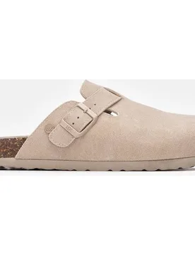 Zuecos planos de mujer de piel - XTI - FashionsVida