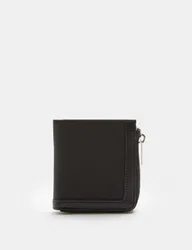M&S Bi-fold Zip Wallet Black male