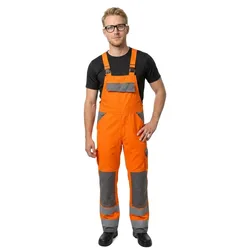 Combinaison Avec Poches Pour Genouillères Safe Compete 07169 Hi-Vis Orange / Anthracite 48
