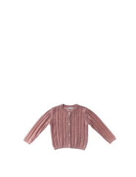 Cardigan maniche lunghe ROSA ANTICO 18M