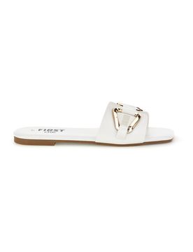 Ciabatte bianche con morsetto PRE5413 36