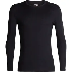 Mock Merino Crew, schwarz s