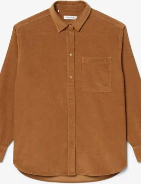 Sobrecamisa de mujer de pana de manga larga - Lacoste - FashionsVida