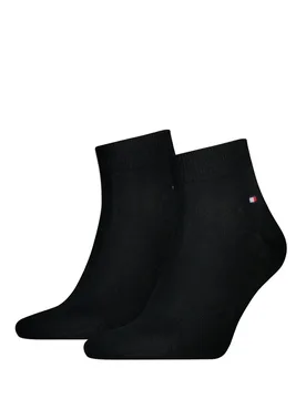 Pack Cotton Rich Quarter Socks Black male - Tommy hilfiger - FashionsVida
