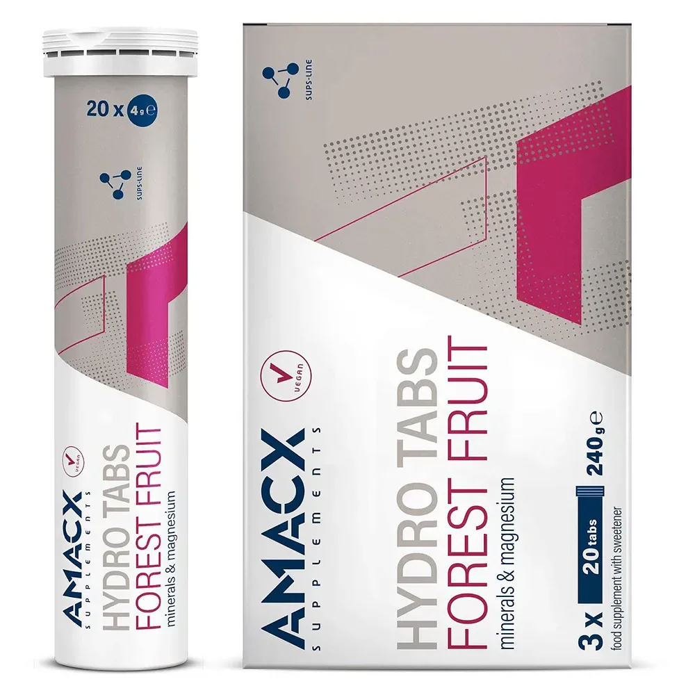 Isotonico Hydro Tabs Frutti Di Bosco 3 Unità White - Amacx - FashionsVida