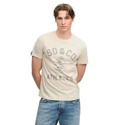 Maglietta A Maniche Corte Gothic Varsity Oatmeal Beige 2XL