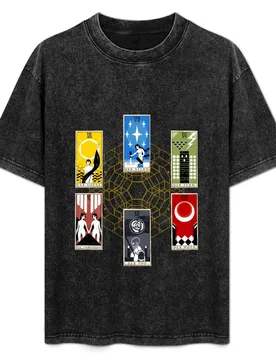 Signalis Tarot Cards T-Shirt Plus Size Basic Short Sleeve Top - Aliexpress - FashionsVida