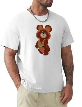 Russian Mishka / Олимпийский мишка T-Shirt vintage clothes tees new edition mens graphic t-shirts funny - Aliexpress - FashionsVida