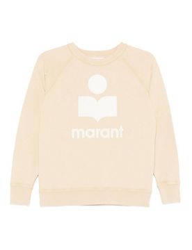 Felpa Gialla Con Logo Ricamato