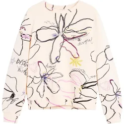 Sudadera de mujer estampado floral