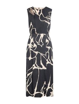 Vestido midi Mujer Negro 38 Mujer