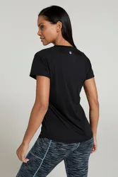 Women's Endurance Lightweight Breathable Top in Black Size: 14 - Black - Size: 14