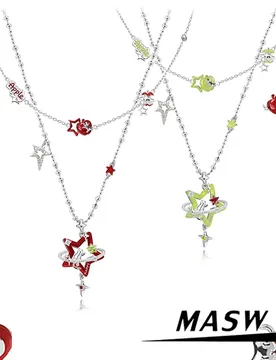 MASW Original Design Elegant Temperament Hollow Out Star Pendant Necklace For Women Party Gifts Modern Jewelry Accessories - Aliexpress - FashionsVida