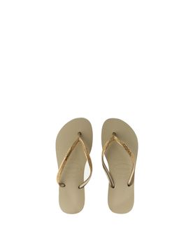 Infradito gomma glitter BEIGE 37/38
