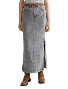 Jupe Longue Black Denim Black Spark XS - Scotch & Soda - FashionsVida