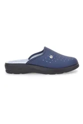 Pantofola blu anatomica con sottopiede soft e dettagli traforati 33RH 43