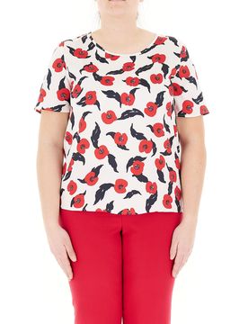 Blusa girocollo BIANCO 21