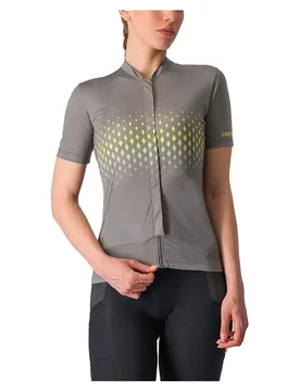Maglia A Maniche Corte Unilimited Sentiero Gunmetal Gray / Sulphur - Castelli - FashionsVida