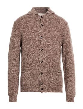 Strickjacke Herren Braun L Herren