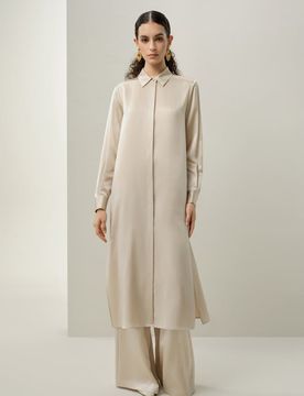 Pantaloni Donna a Zampa Larga in Seta Stretch Eleganti L