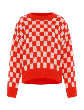 Sookie Jersey rojo fuego / blanco