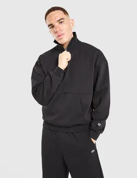 Landing 1/4 Zip Sweatshirt - Herren, Schwarz - male - Size: XL - Unlike Humans - FashionsVida