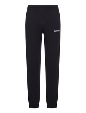 Pantaloni Jogging In Cotone Con Logo
