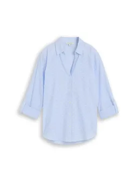 Blouse with dobby stripe female - 38 - FashionsVida