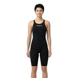 Apex Viper Kneeskin Open Back Competition Swimsuit Black Mint 22 Women