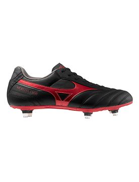 Scarpe da calcio nere e rosse con tacchetti avvitabili Morelia II Club SI 42