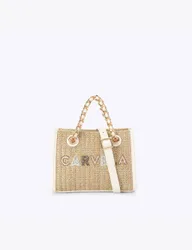 Top Handle Tote Bag Beige female