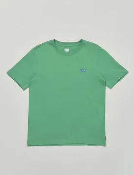 T-shirt Levi's verde mezza manica con mini logo blu - Levis - FashionsVida