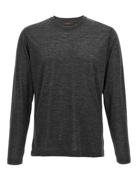 Zanone T-shirt in lana leggera