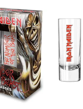 Schnapsglas-Set - Number Of The Beast - klar - Lizenziertes Merchandise! - None - unisex - Iron Maiden - FashionsVida