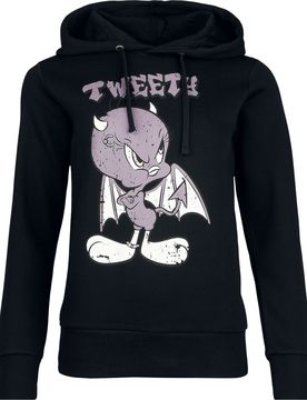 Kapuzenpullover - Tweety - S bis 3XL - für Damen - Größe L - schwarz - EMP exklusives Merchandise! - Frauen - female
