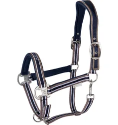 Halfter ATHLETIC nachtblau/taupe Pony