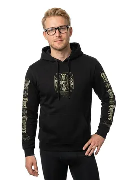 Felpa Con Cappuccio Gangscript Black 2XL