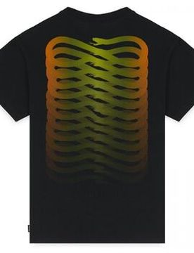 T-Shirt Prts566-Ribs Gradient Black It S;It L Male