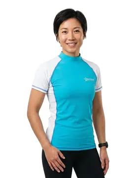 Rash Guard Manches Courtes Tijuana White / Acqua L