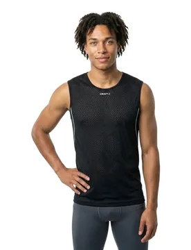 Cool Mesh Superlight Sleeveless T-shirt Black M Men,Women - Craft - FashionsVida