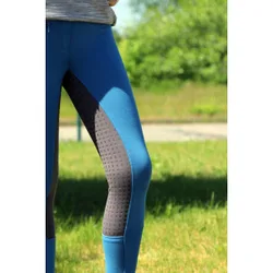 Manski Kinder Reithose LOTTA Grip blue/grey 122