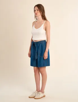 Short de mujer vaquero con lazada - Molly Bracken - FashionsVida