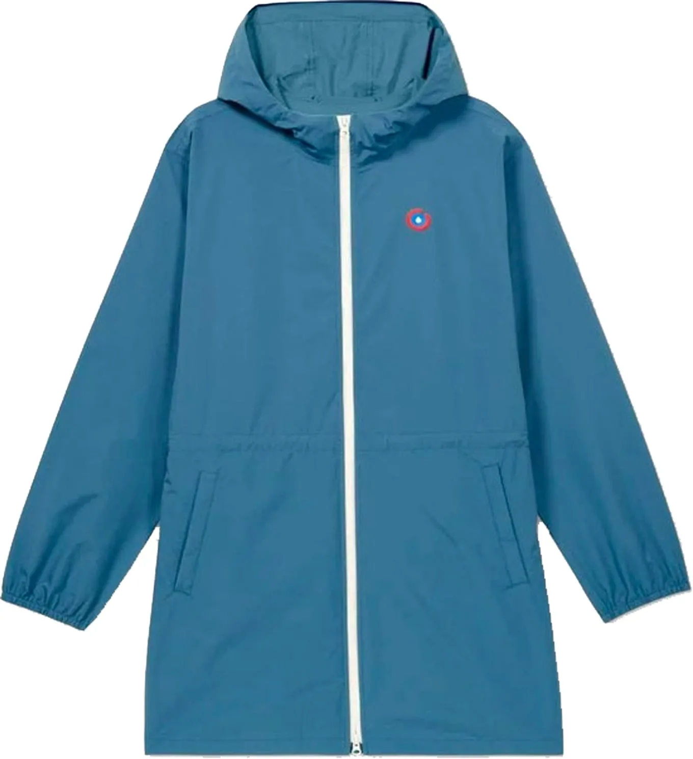 Veste longue imperméable doublée - Pompidou Orage - Taille L - Bleu - Flotte - FashionsVida