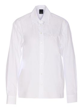 Pinko Camicia caffé bianca