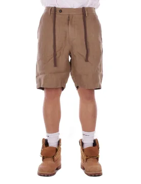 Uomo bermuda seb0001 00447l 13 sebastian - linen herringbone tortora - MC2 SAINT BARTH - FashionsVida