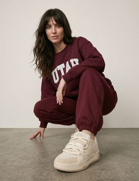 Sneakers chunky con mesh e lacci spessi - beige