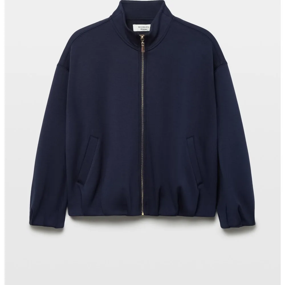 Sudadera con cremallera de mujer estilo bomber - Woman El Corte Inglés - FashionsVida