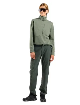 Pile Con Mezza Cerniera Grid Shadow Melange XL - Odlo - FashionsVida