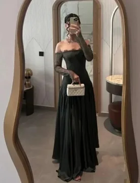 Customized Evening Dress Gorgeous Long Sleeve Prom Dresses Ruched Formal Occasion Shining Lace Applique Party Gown Robe Soiree - Aliexpress - FashionsVida